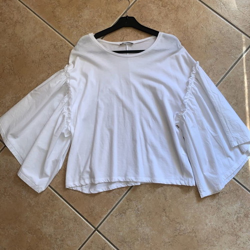 Zara white blouse size L like new