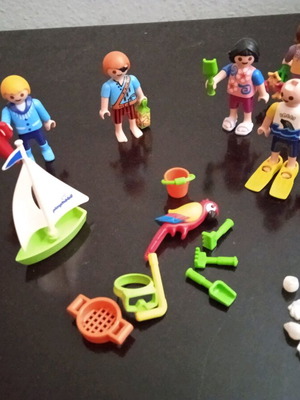 Playmobil παιδιά στην παραλία σαν καινούργιο