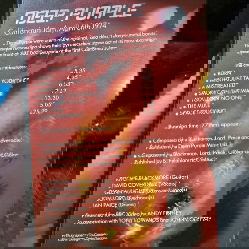 vhs βιντεοκασέτα DEEP PURPLE