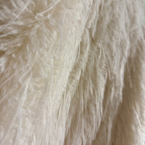 Vanilla Off White Fur Jacket new, one size