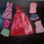 Barbie clothes used, pack