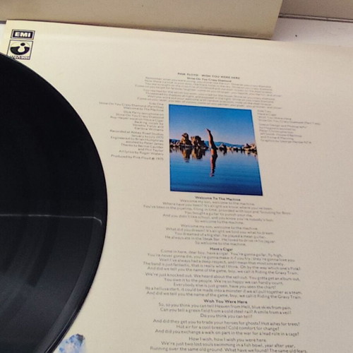 Pink Floyd Wish You Were Here vinyl LP album near mint Greek edition