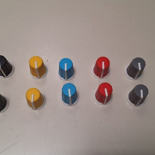 Knobs, potentiometers and console buttons new for audio and midi controllers
