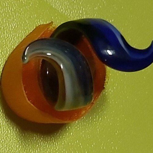 Murano ring like new, blue women's
