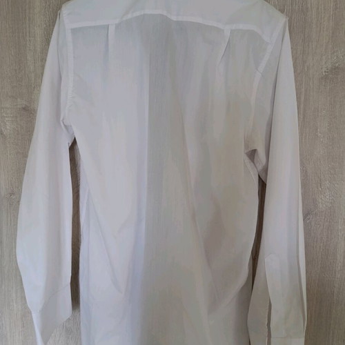 Men's naval officer shirt like new with belt white size M