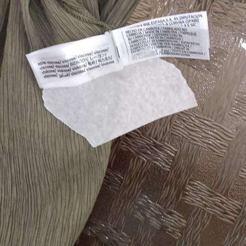 Bershka women's green airy set shirt and pants like new