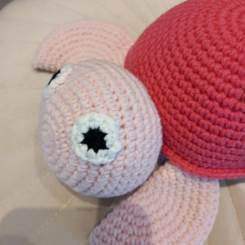 Amigurumi doll handmade crocheted turtle 19 cm new