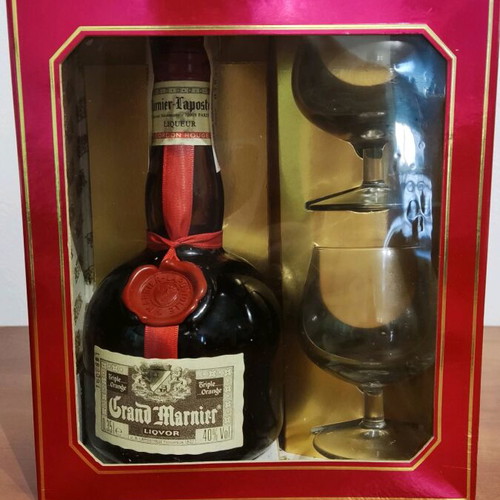 Grand Marnier Collectible Pack 1996 New With Glasses