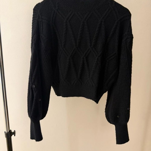 Knit black crop sweater Spell by Access Fashion like new, size M/L