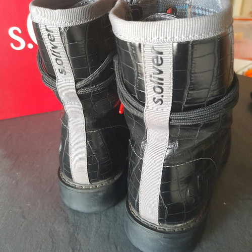 S.Oliver boots used, size 37, black