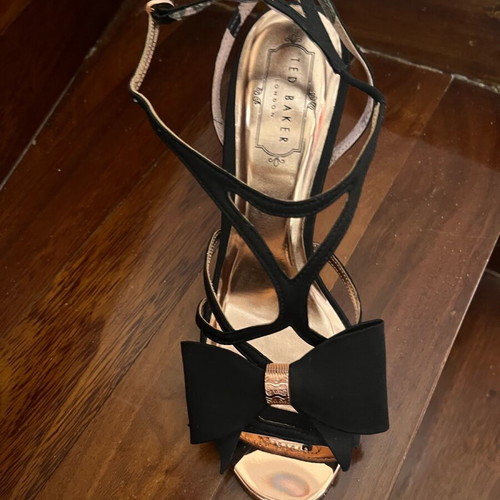 Ted Baker black sandals size 38 new