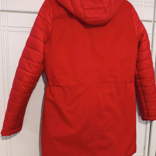 Women's jacket new size M red with detachable hood