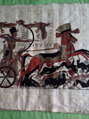 Αιγυπτιακός πάπυρος με θέμα μάχης
