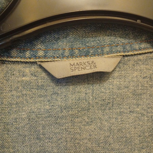 Jean jacket Marks & Spencer light wash like new, blue