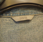 Jean jacket Marks & Spencer light wash like new, blue