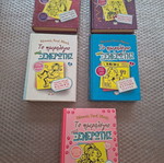 Set of 5 Books: The Diary of a Wimpy Kid Hardcover, used