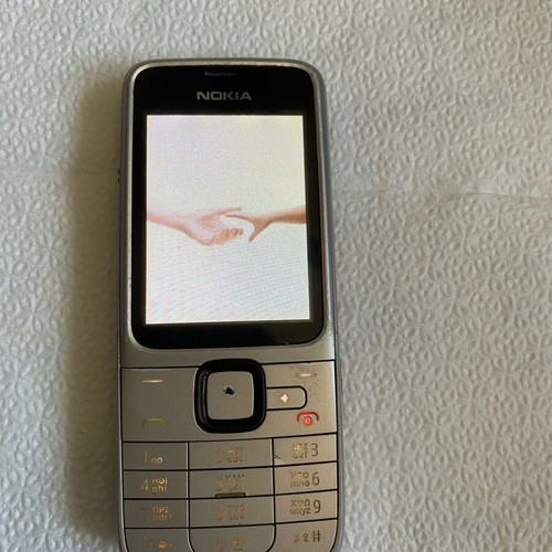 Nokia 2710c-2 mobile phone used, silver, collectible