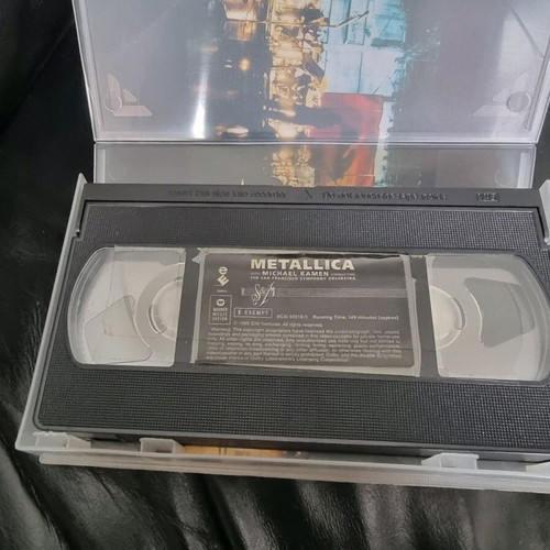 Metallica S&M VHS used, metal