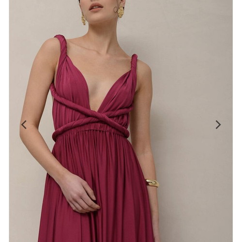 Allium Magenta Nash Maxi Dress new, one size