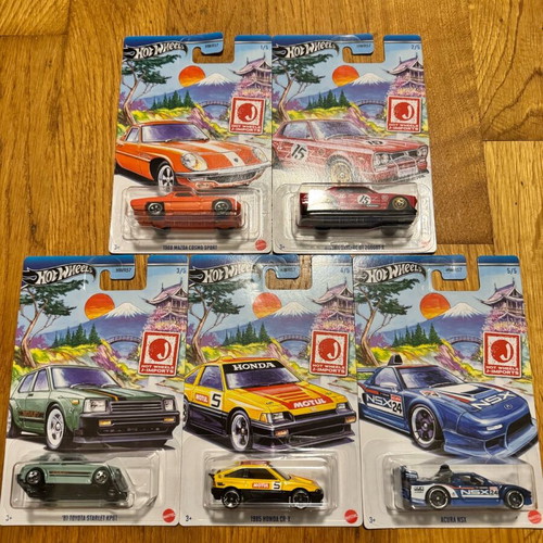 Hotwheels J-Imports full set 5/5 new