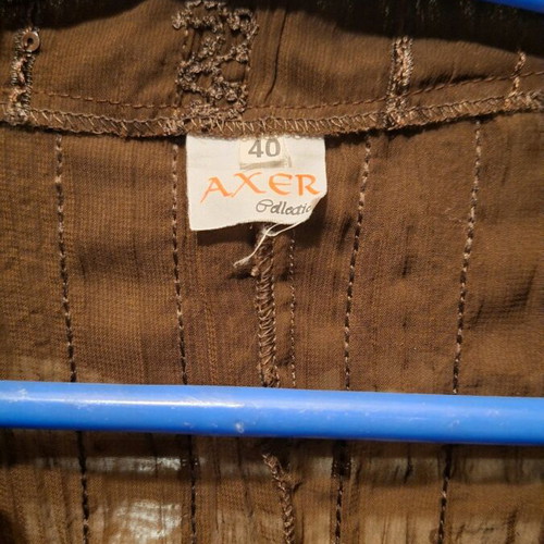 Axer brown shirt with three-quarter sleeves and strass used