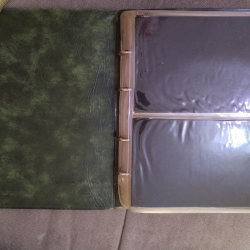 Album with 37 Greek First Day Covers like new, green leather