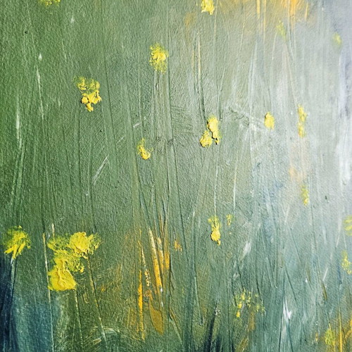 Original oil painting Tender is the Spring like new