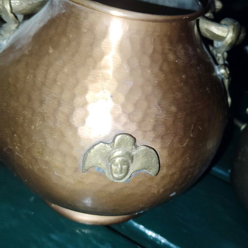 Copper brass teapot from Czechoslovakia 17 cm, like new