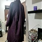  Παλτό, μελιτζανί χρώμα, Νο46, Large.