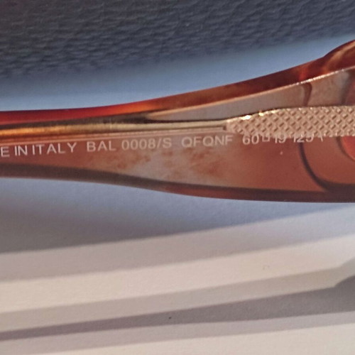 Balenciaga orange oversized acetate gradient tint sunglasses used with case