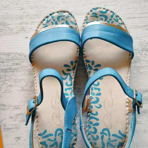 Blue summer sandals new, size 37