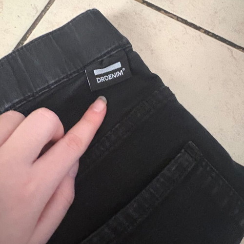 Dr Denim black high-waisted skinny jeans like new