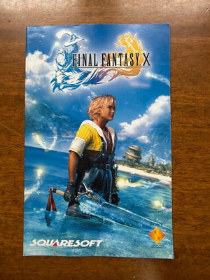 Final Fantasy X manual μεταχειρισμένο για PlayStation 2 στα Αγγλικά