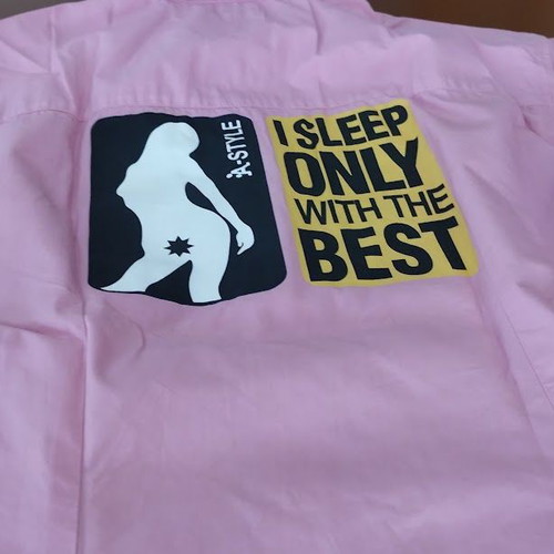 A-Style Pink Shirt XL like new with Graphic Logo