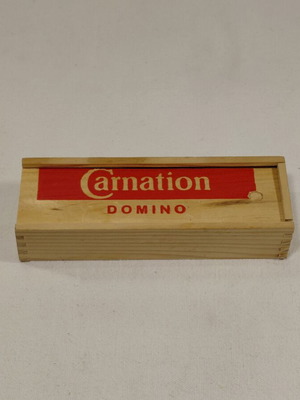 Carnation domino collectible advertising item