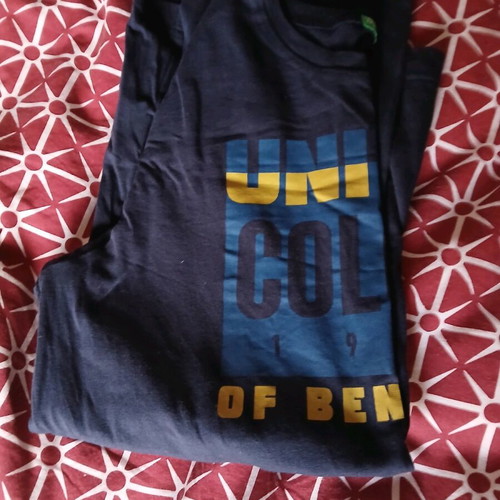 Benetton kids' blouse new, blue and yellow, age 12