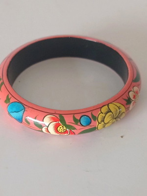 Bohemia wooden boho bracelet with flower design, new