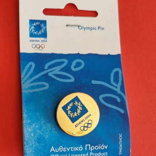 Olympic pin set Athens 2004 used, 8 pieces