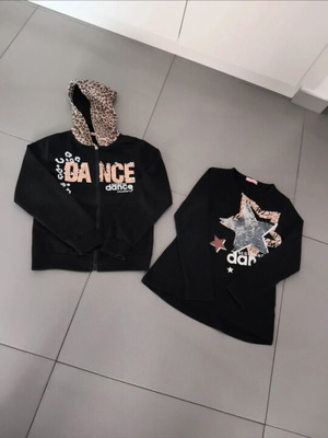 Hope Star girls' jacket and sweatshirt set, age 12, black