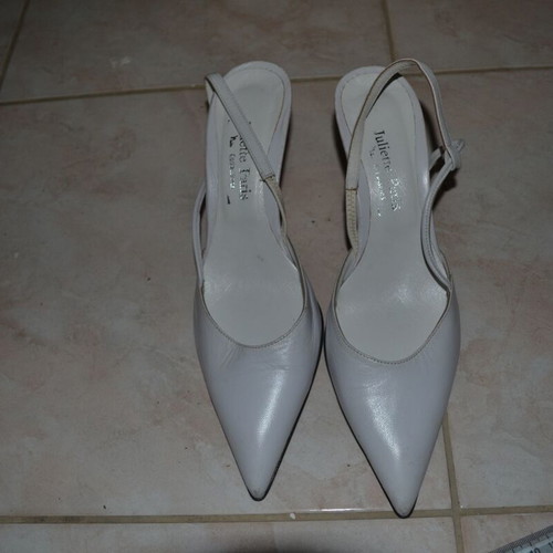 Juliette Paris white pumps used, size 38