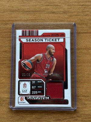 2025-26 Panini Contenders EuroLeague Shavon Shields Patch new