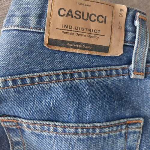 Casucci Italian Denim Jean Italian 29, no stretch, regular fit