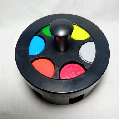 Mobil poker chip set used, 1970s promotional gift