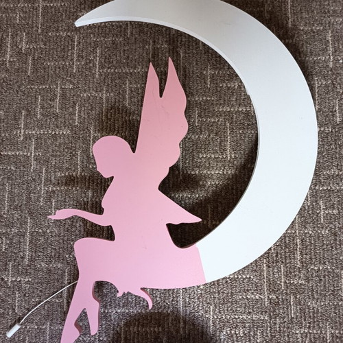Wall decorations with light set, MDF, like new
