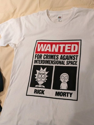 Rick & Morty T shirt καινούργιο, άσπρο, μέγεθος M