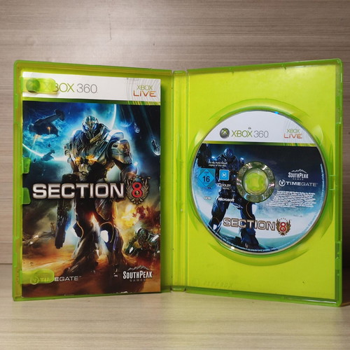 Section 8 Xbox 360 game like new, English version