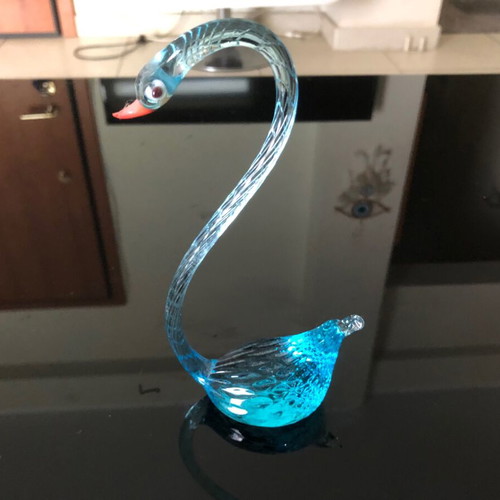 Blue Swan Swarovski like new