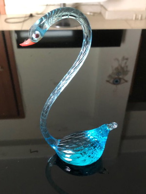 Blue Swan Swarovski like new