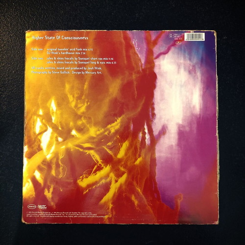 Josh Wink Higher State Of Consciousness 12'' vinyl maxi single used