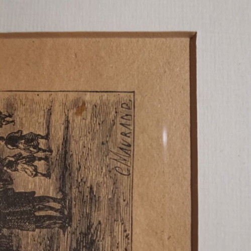 Rare engravings used, set of 2, Phloisvos and Olympieion columns